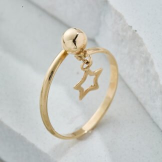 Anillo estrella | 1.45gr | Talla 7