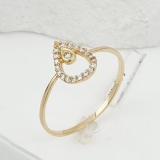 Anillo Gota Circones | Talla 7 | 1.0gr