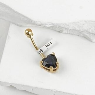 Piercing circón azul