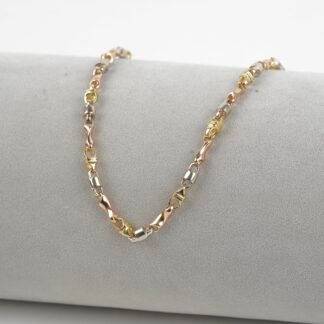 Cadena rustica tres oros | 48.75gr | 60cm