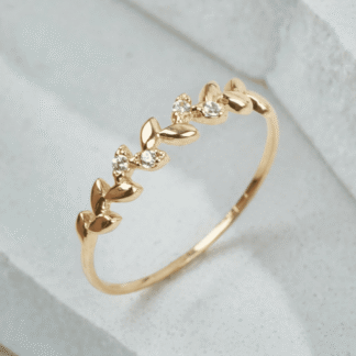 Anillo ramitas | 0.80gr | Talla 6